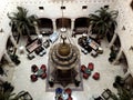 Top view Arabian architecture lobby